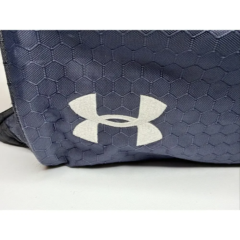 Under Armour Navy Blue Undeniable Medium Duffle Travel Gym Sports Bag Excellent